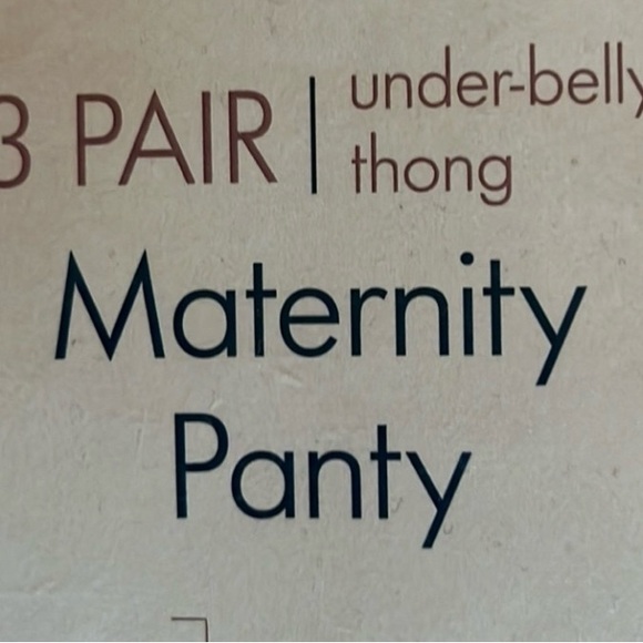 3-Pack Secret Treasures Women's Under-Belly Tongs Maternity Panty
Size XL-3XL - Picture 8 of 9